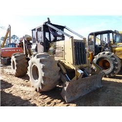 CAT 518 VHP GRAPPLE SKIDDER, S/N 9W8256, SINGLE ARCH, WINCH, CANOPY, 28L-26 TIRES, METER READING 8,8