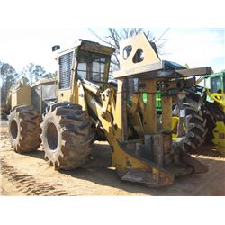 TIGERCAT 720E FELLER BUNCHER, S/N 7204964 (11 YR) SAW HEAD, W/AIR, 28LX26 TIRES, METER READING 5,323