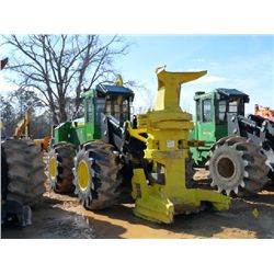 JOHN DEERE 643K FELLER BUNCHER, S/N 632256 (11 YR) SAW HEAD, ECAB W/AIR, 28LX26 TIRES, METER READING