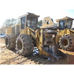 TIGERCAT 718E FULLER BUNCHER, S/N 7181084 (09 YR) TIGERCAT 5000 SAW HEAD, ACAB W/AIR, 281-26 TIRES, 