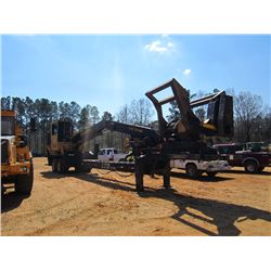 TIGERCAT 234 LOG LOADER, S/N 2340 347, DELIMBER, ECAB W/AIR, MTD ON RILEY T/A TRAILER