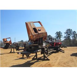 PRENTICE 384D LOG LOADER, S/N PR61174, CTR DELIMBER, ECAB, MTD ON PITTS T/A TRAILER, S/N 51105