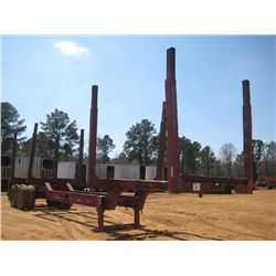 1973 VULCAN 4 BOLSTER LOG TRAILER, S/N , HATCH SUSP, DISC, 24.5 TIRES