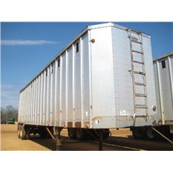 42' ALUMINUM PEERLESS CHIP TRAILER, S/N 1PLE04221MPG62390 (91 YR) 11R24.5 TIRES, HALF GATE