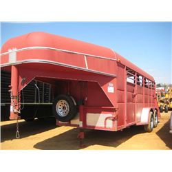 2004 CALICO T/A HORSE TRAILER, S/N 4GAHC162641000875, 7,000# GAWR GOOSENECK, TACK ROOM