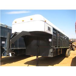 20' T/A GOOSENECK STOCK TRAILER