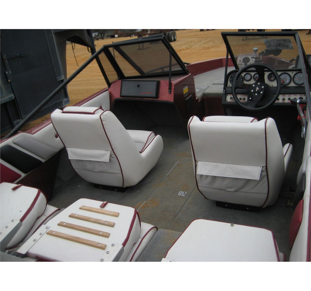 JAVELIN 378 FS BOAT, S/N 3N233213J990, 150 JOHNSON MOTOR, S/A TRAILER