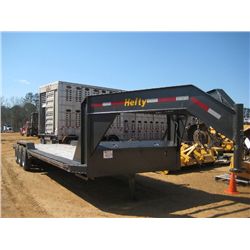 2013 HEFTY 28' TRI-AXLE GOOSENECK TRAILER, S/N 5NKGU2835DP007317 HYD LANDING GEAR, HYD DISC BRAKE, S