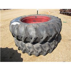 1 LOT (2) 18.4-38 TIRES & RIMS