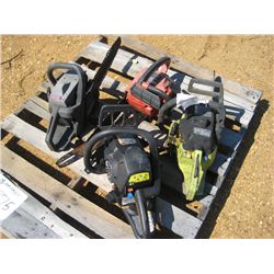 1 LOT (4) CHAIN SAWS