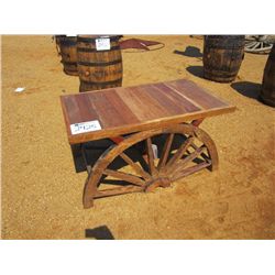 28" X 48" WAGON WHEEL TABLE