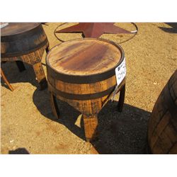 WHISKEY BARREL TABLE