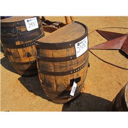 WHISKEY CARRELL WALL TABLE W/STORAGE