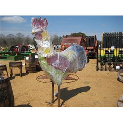 78" METAL ROOSTER