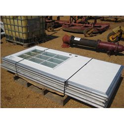 1 LOT (5) 38" X 80" ALUMINUM DOORS