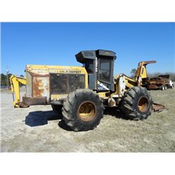 HYDRO-AX 570 FELLER BUNCHER, S/N 8200, SAWHEAD, ECAB, 28L-26 TIRES, (SOLD ABSENTEE) LOCATED AT THE J