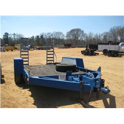 SHOP BUILT T/A TAG TRAILER, 6' X 14' S/A BRAKES, FLIP UP RAMPS, (BILL OF SALE ONLY)