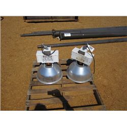 1 LOT (2) 115 VOLT OVERHEAD LIGHT FIXTURE