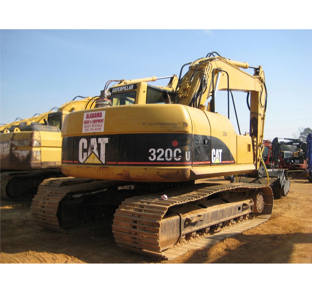 CAT 320C HYDRAULIC EXCAVATOR S/N FBB01309 9' STICK MM60 MULCHER HEAD 32 ...