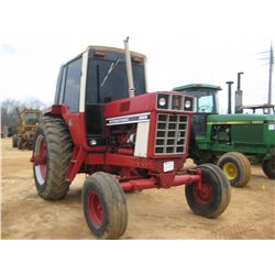 INTERNATIONAL 1086 FARM TRACTOR  S/N   3 PTH  PTO  2 REMOTES  ECAB W/AIR  18.4-38 TIRES  METER READI