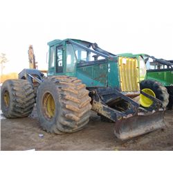 TIMBERJACK 400D GRAPPLE SKIDDER, S/N 582291, SINGLE ARCH, WINCH, ECAB W/AIR, METER READING 6,674 HRS
