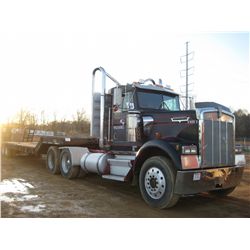 1993 KENWORTH T800 T/A TRUCK TRACTOR, S/N 2XKWDB9X3PM589458, CAT 3406B ENG, 10 SPD TRANS, 38K REARS,