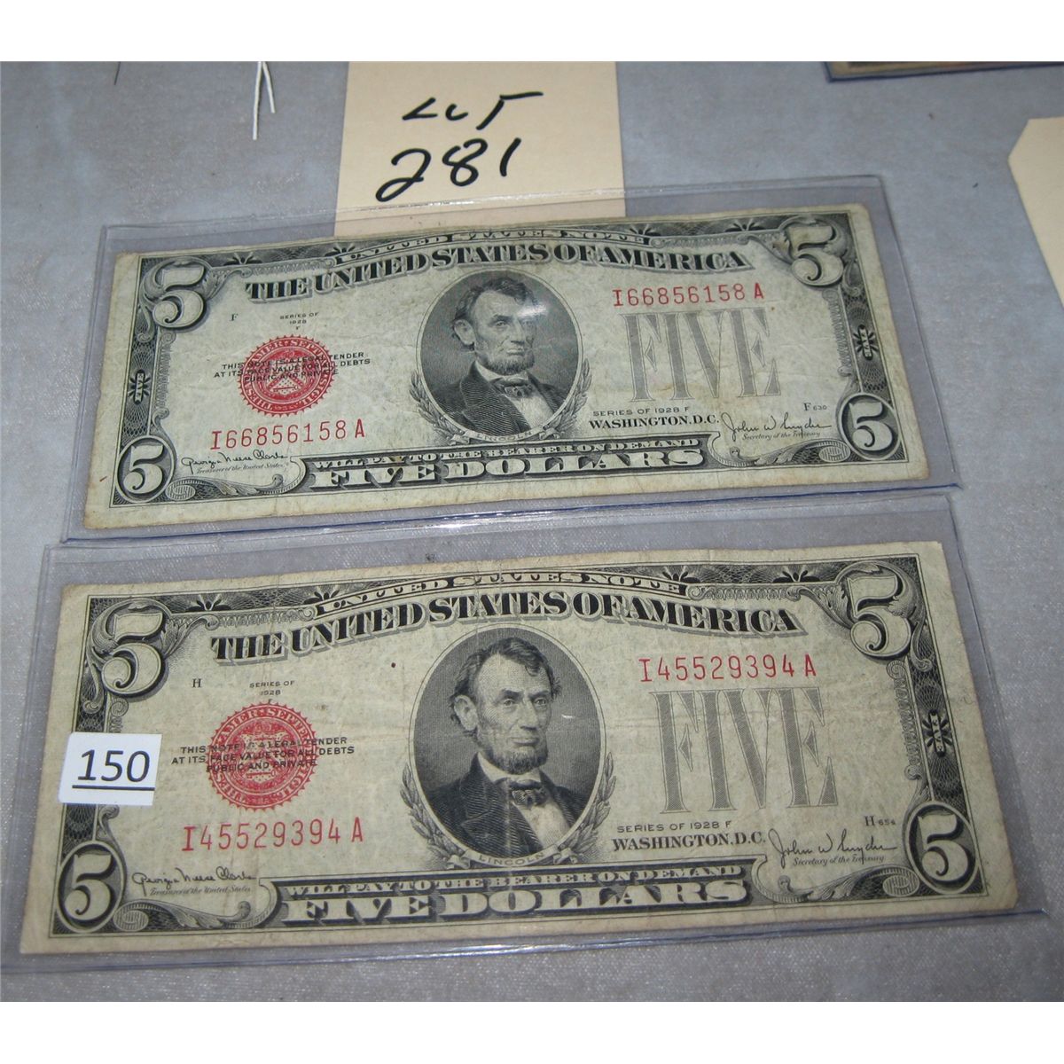 Red Seal Five Dollar Bills red-seal-five-dollar-bills