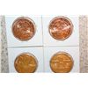 Image 2 : Lot Of (4) 1 oz. Copper Rounds