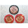 Image 2 : Lot Of (3) 1 oz. Christmas Copper Rounds