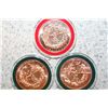 Image 2 : Lot Of (3) 1 oz. Christmas Copper Rounds