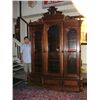 Image 2 : Monumental Victorian Walnut Triple BreakFront/Bookcase