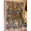 Image 1 : Indo Persian Rug, Slight Moth Damage - Blue Boarder