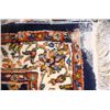 Image 2 : Indo Persian Rug, Slight Moth Damage - Blue Boarder