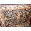 Image 3 : Indo Persian Rug, Slight Moth Damage - Blue Boarder