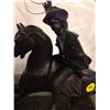 Image 2 : Pot Metal Statue of Rider and Horse