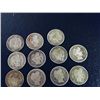 Image 2 : 24 Barber and Mercury Dimes