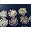 Image 8 : 24 Barber and Mercury Dimes