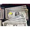 Image 8 : 11 $1 Silver Certificates and 6 $1 Mint Bills