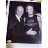 Image 1 : St. Jude Item:  Les Paul Autographed Photo with Peter Frampton