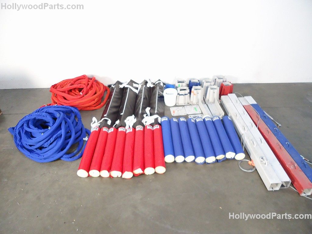Real Steel Boxing Ring Ropes, Pads Corner Posts Complete