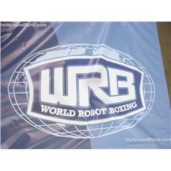 Real Steel World Robot Boxing League Stadium Fight Banner Blue