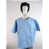 Image 2 : Barbershop Eddie (Cedric Kyle "The Entertainer") Hero Blue Smock Shop Uniform Costume with Afro Wig