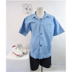 Barbershop Ricky Nash (Michael Ealy) Light Blue Smock Costume