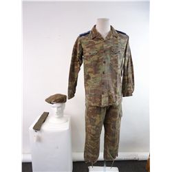 Hotel Rwanda (Mduduze Marasao) Green Camouflage Uniform Costume