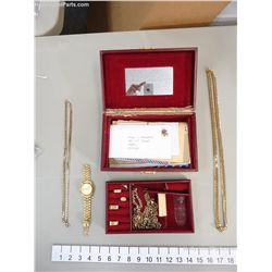 Hotel Rwanda Prop Paul (Don Cheadle) Jewelry Lot with Wooden Jewelry Box and Letters