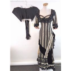 Original Sin Julia (Angelina Jolie) Black Dress and Corset Costume w/ Gloves and Leather Boots