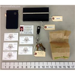 Out of Time Prop Alex Diaz Whitlock (Eva Mendes) Hero Lot of Props ID Card Watch Business Cards Keys