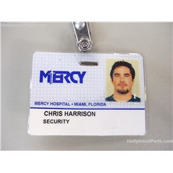 Out of Time Prop Chris Harrison (Dean Cain) Mercy Hospital Security Name Tag ID