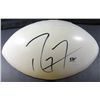 Image 1 : Ray Lewis AUTOGRAPHED "Baltimore Ravens" Logo Football.