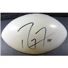 Image 1 : Ray Lewis AUTOGRAPHED "Baltimore Ravens" Logo Football.